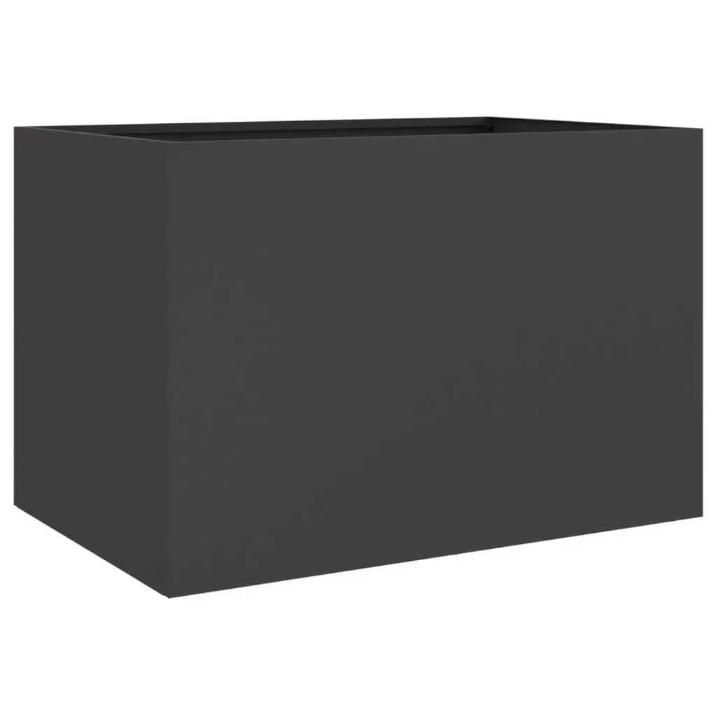 Steel Planter Box Cold-rolled Steel 62 x 47 x 46 cm Black