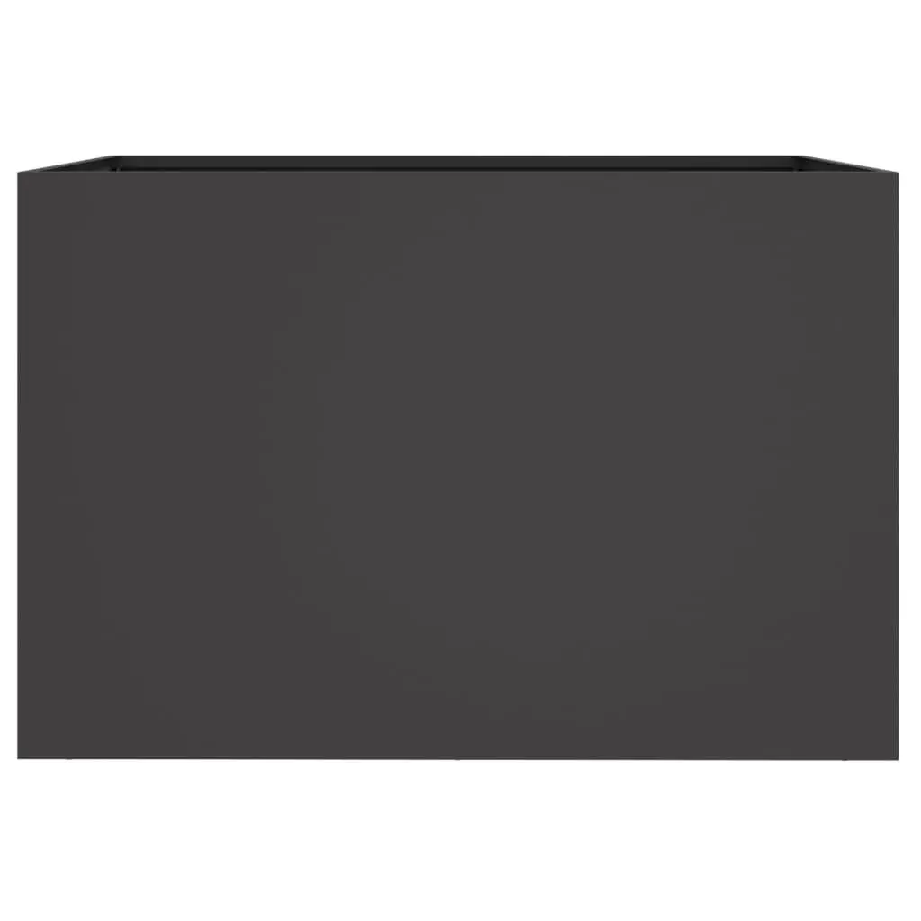 Steel Planter Box Cold-rolled Steel 62 x 47 x 46 cm Black