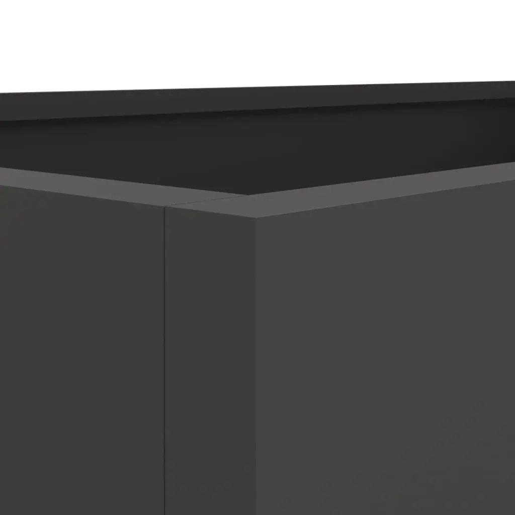 Steel Planter Box Cold-rolled Steel 62 x 47 x 46 cm Black