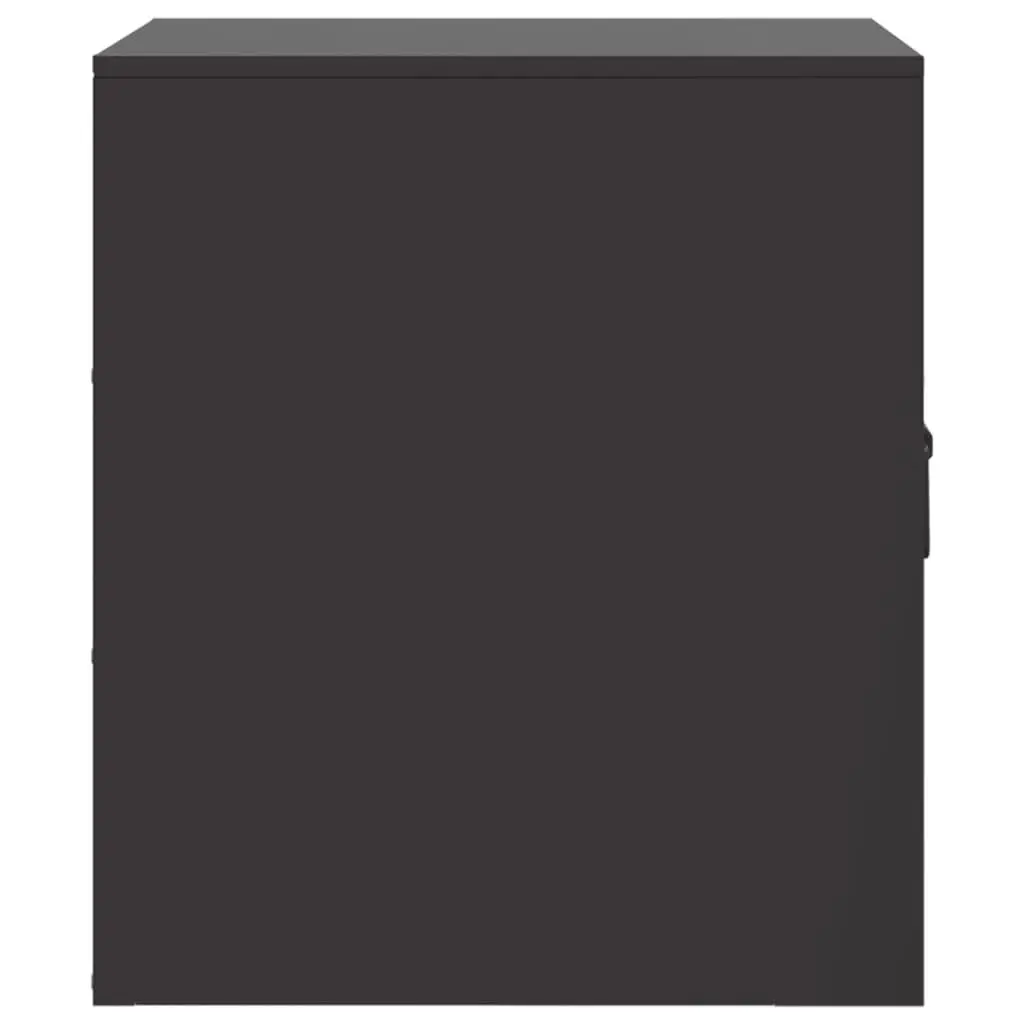 Bedside Tables Cold-rolled Steel 34.5 x 39 x 44 cm Black 2 Pieces