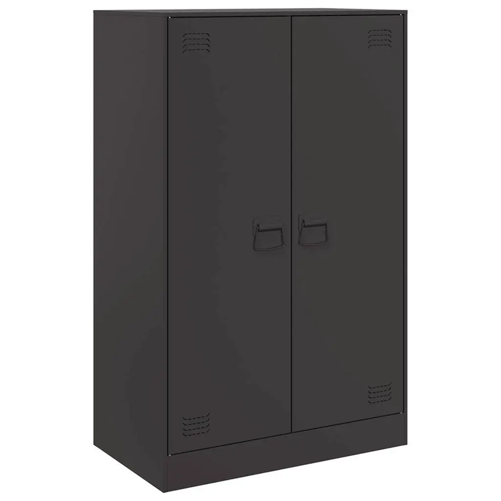 Sideboard Cold-rolled Steel 67x39x107cm Black
