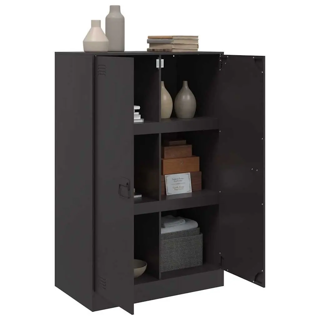 Sideboard Cold-rolled Steel 67x39x107cm Black
