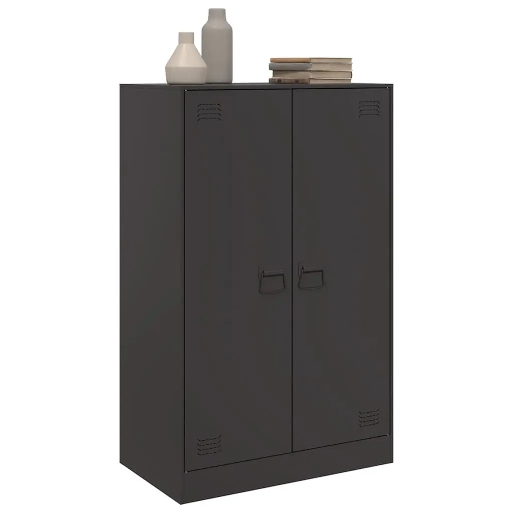 Sideboard Cold-rolled Steel 67x39x107cm Black