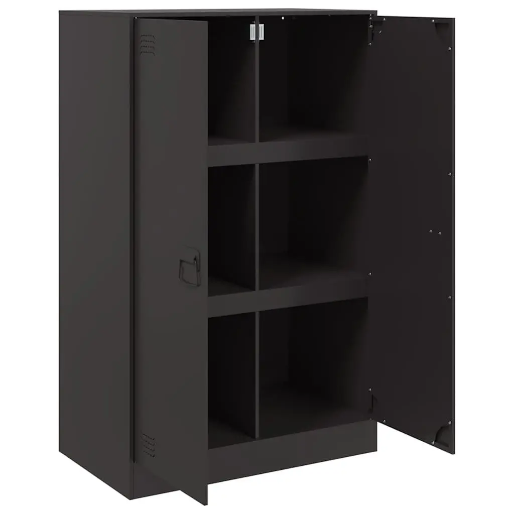Sideboard Cold-rolled Steel 67x39x107cm Black