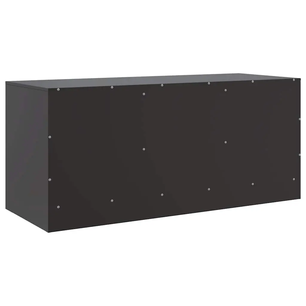 TV Cabinet Steel Frame 99x39x44cm Black