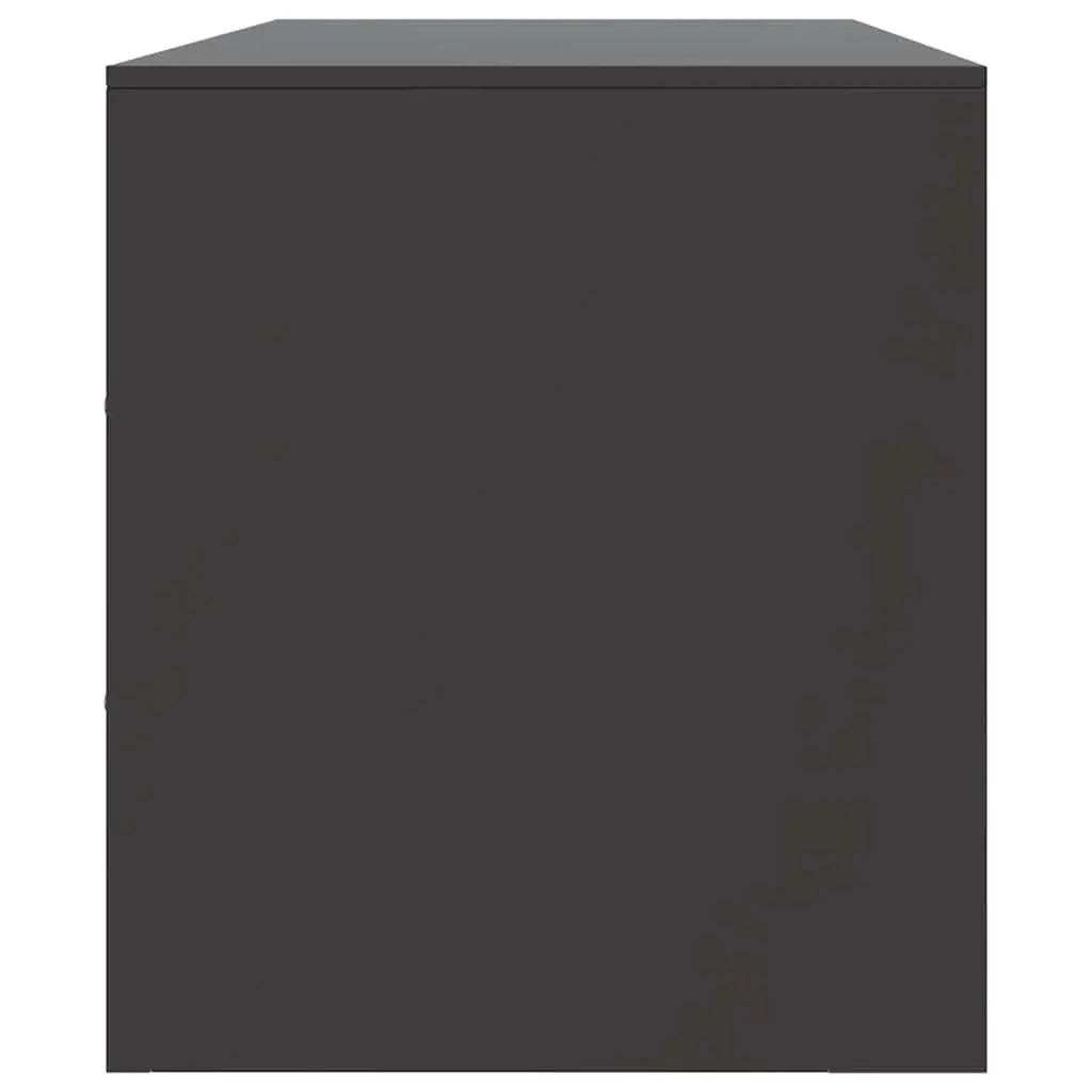 TV Cabinet Steel Frame 99x39x44cm Black