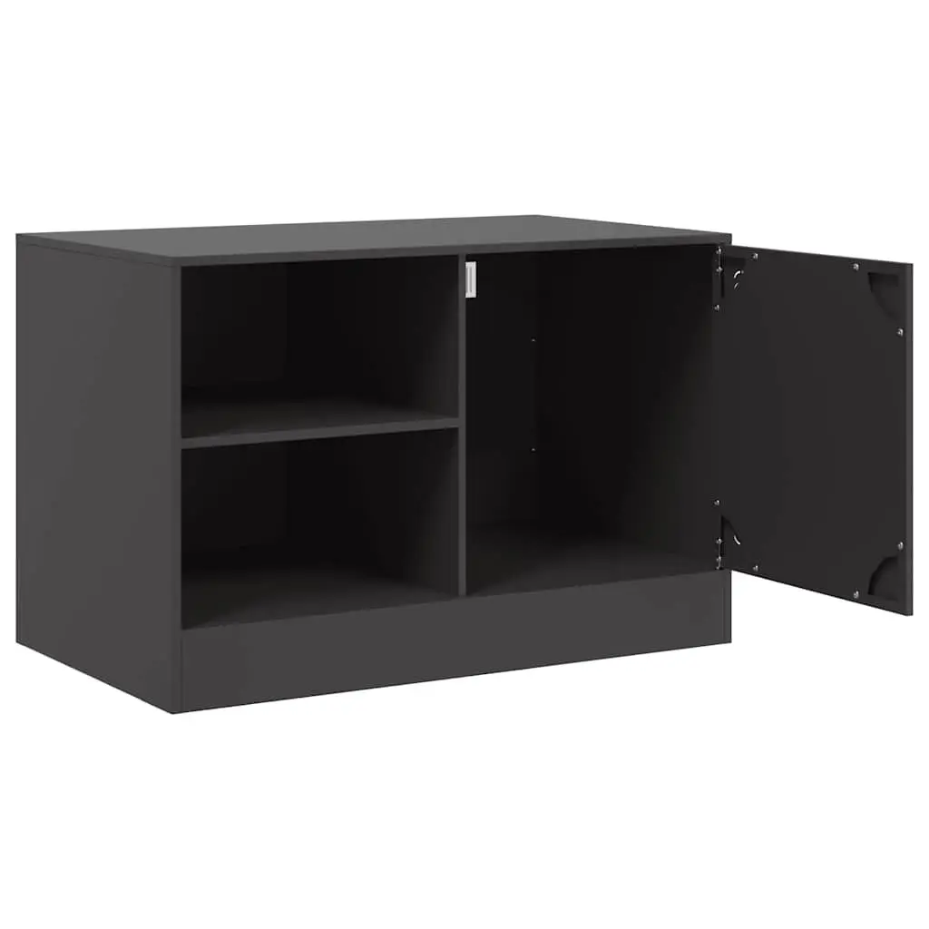 TV Cabinet 2 Pieces Black 67x39x44 cm Storage Unit Display Furniture