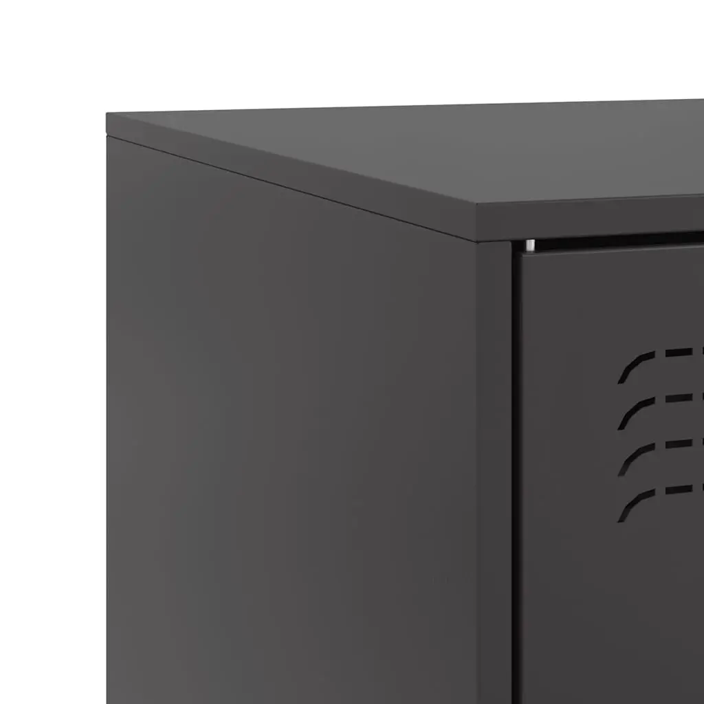 TV Cabinet 2 Pieces Black 67x39x44 cm Storage Unit Display Furniture