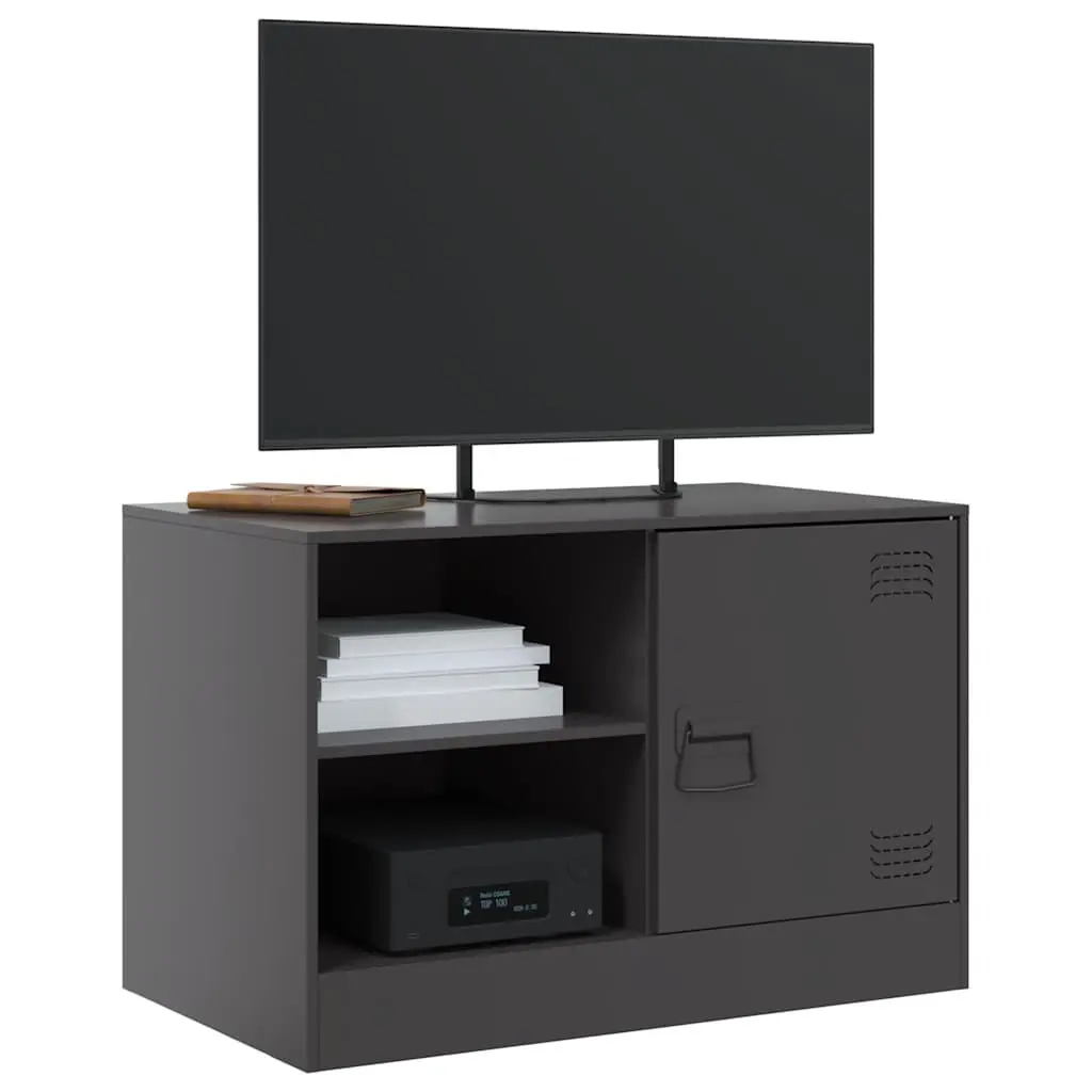 TV Cabinet 2 Pieces Black 67x39x44 cm Storage Unit Display Furniture