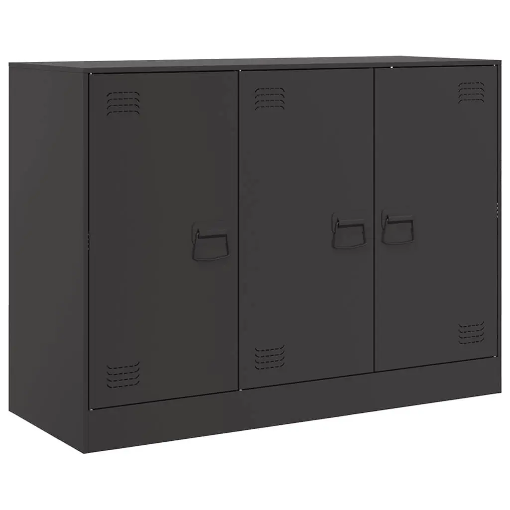 Black Sideboard Buffet Cabinet 99x39x73 cm