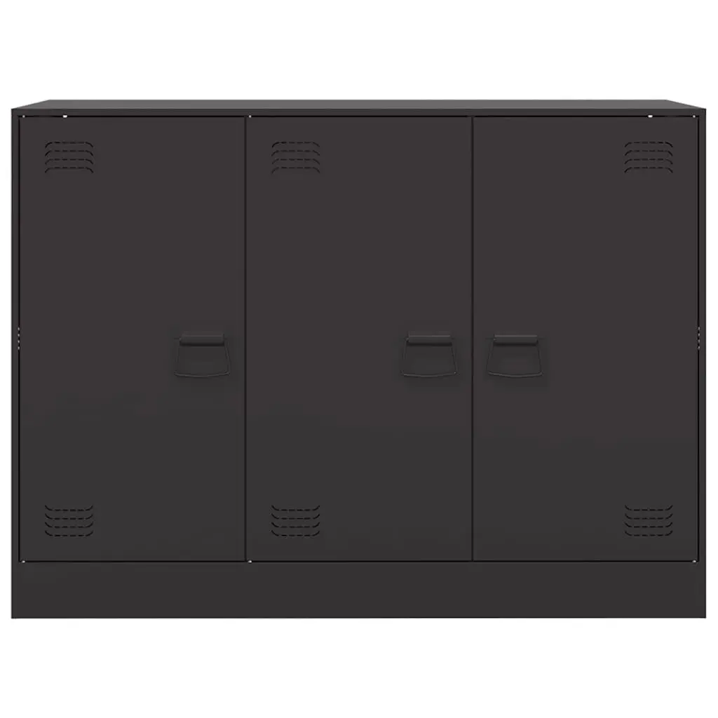Black Sideboard Buffet Cabinet 99x39x73 cm