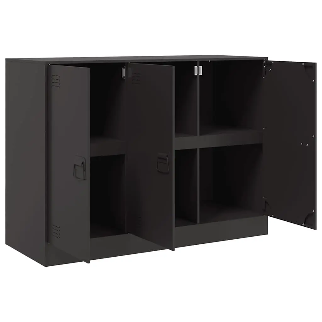 Black Sideboard Buffet Cabinet 99x39x73 cm