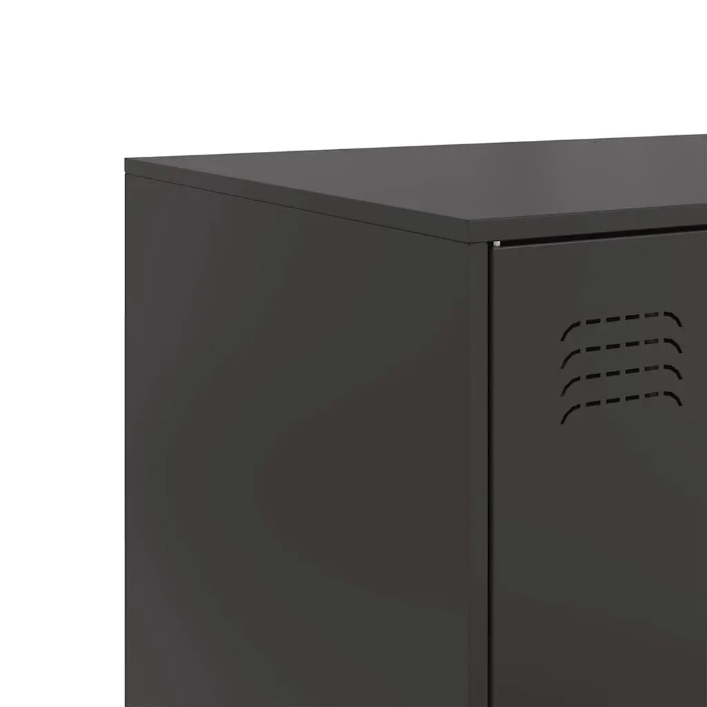 Black Sideboard Buffet Cabinet 99x39x73 cm