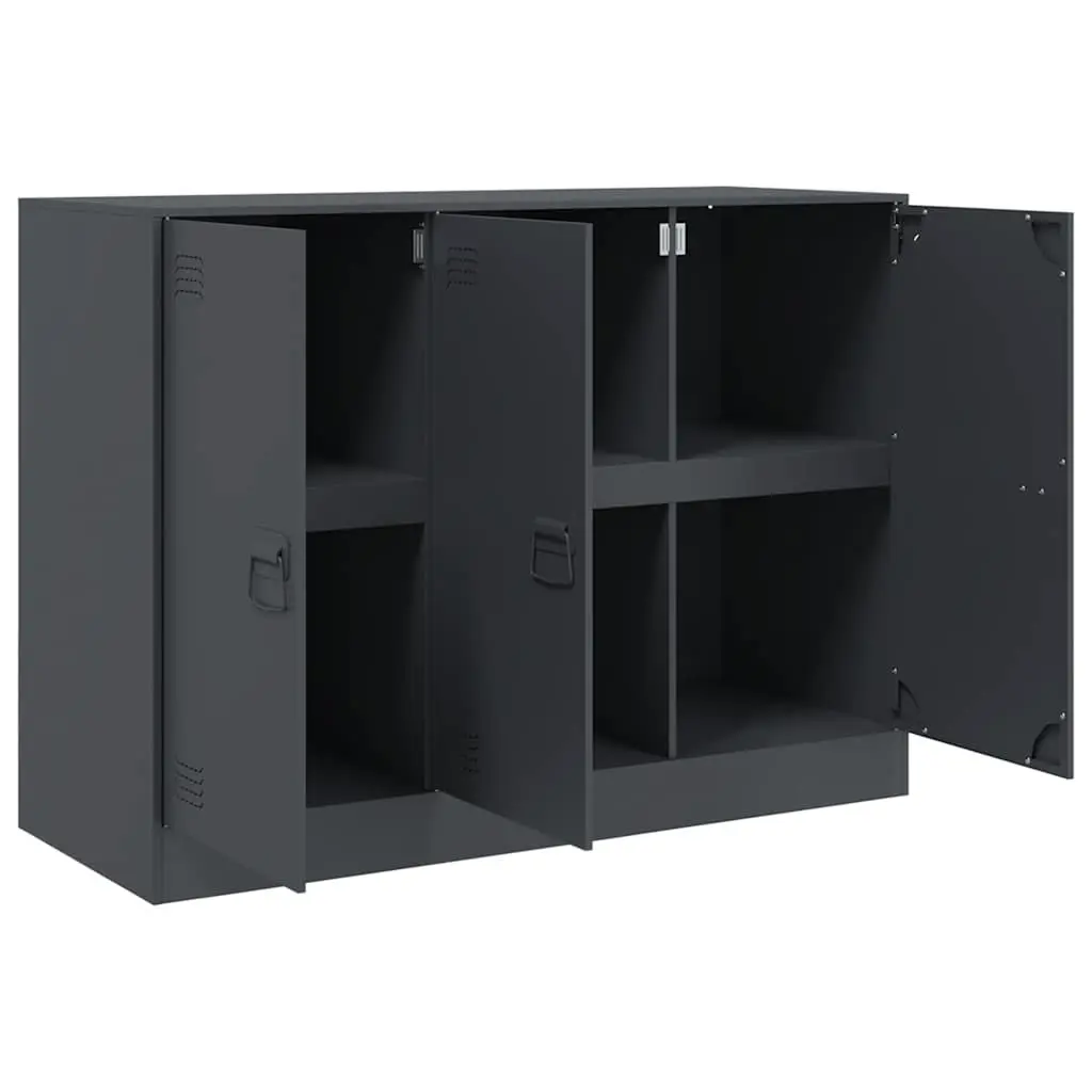 Sideboard Steel Frame 99 x 39 x 73 cm Anthracite