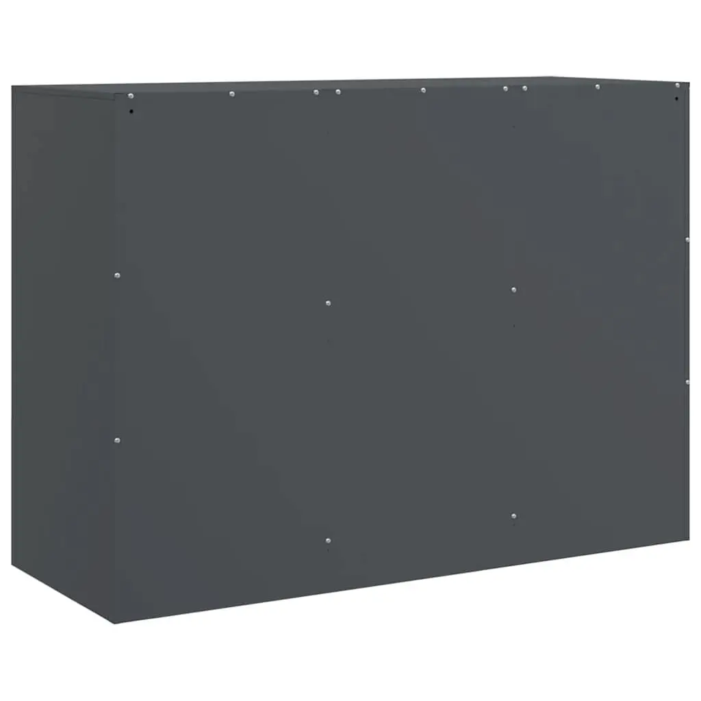 Sideboard Steel Frame 99 x 39 x 73 cm Anthracite