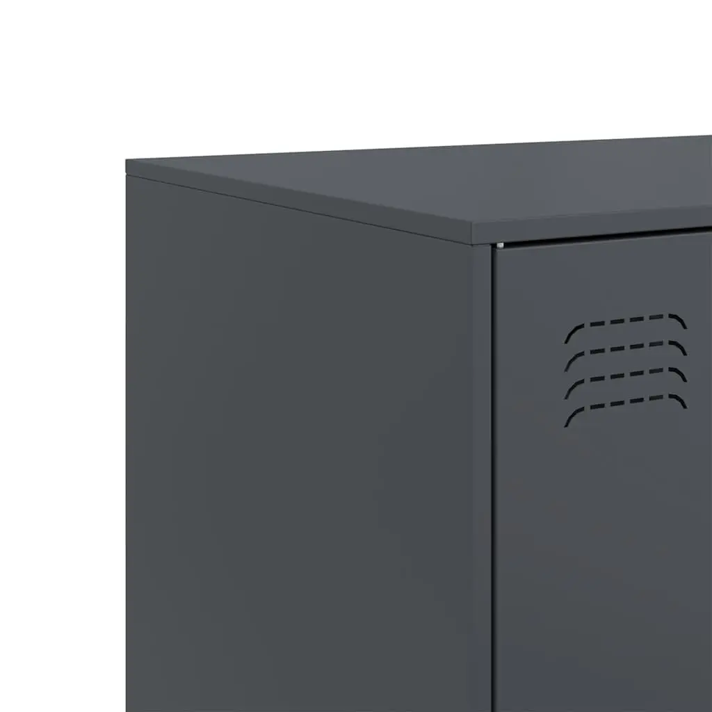 Sideboard Steel Frame 99 x 39 x 73 cm Anthracite