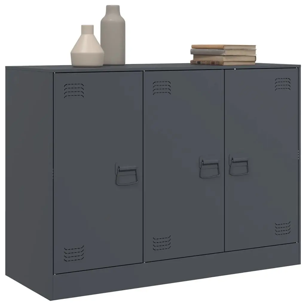 Sideboard Steel Frame 99 x 39 x 73 cm Anthracite