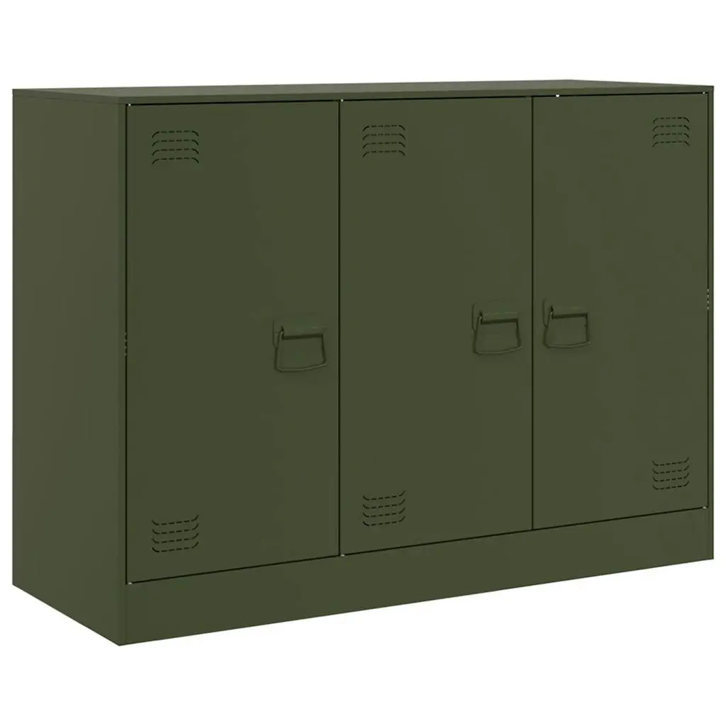 Olive Green Sideboard Storage Cabinet