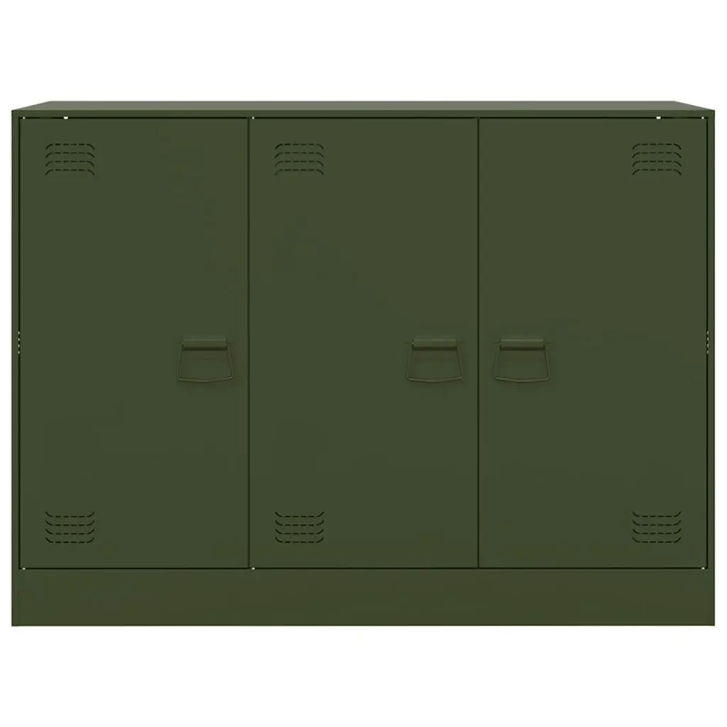 Olive Green Sideboard Storage Cabinet