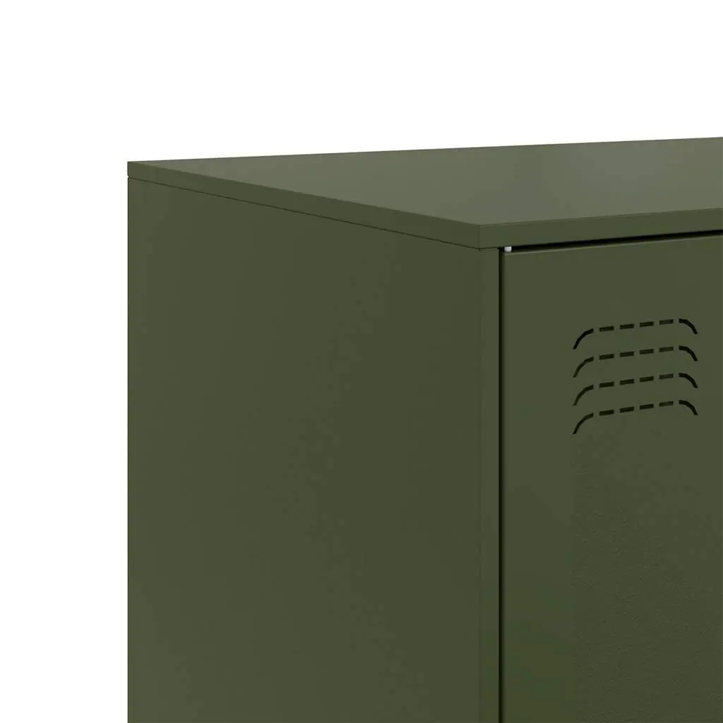 Olive Green Sideboard Storage Cabinet