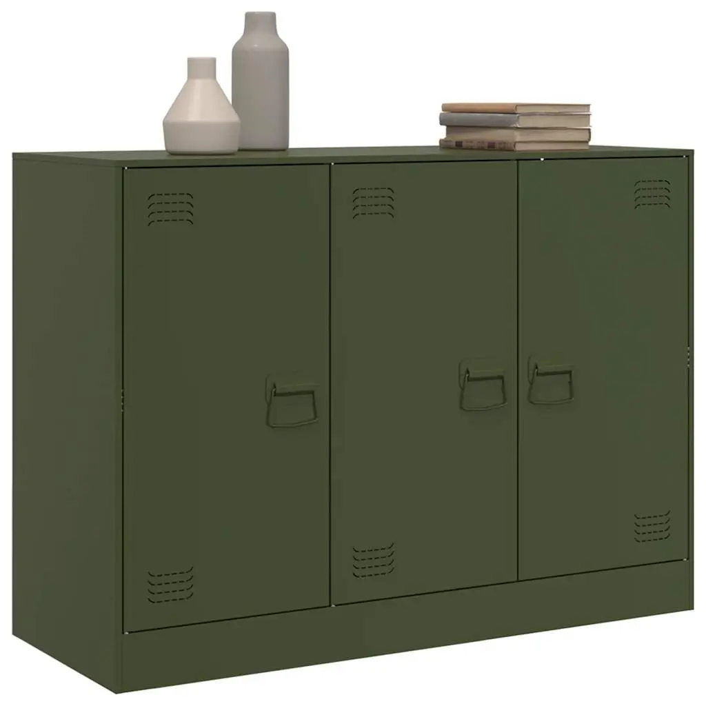 Olive Green Sideboard Storage Cabinet