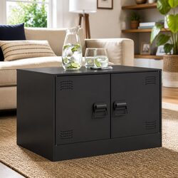 Stylish Black Coffee Table with Storage for Your Living Room