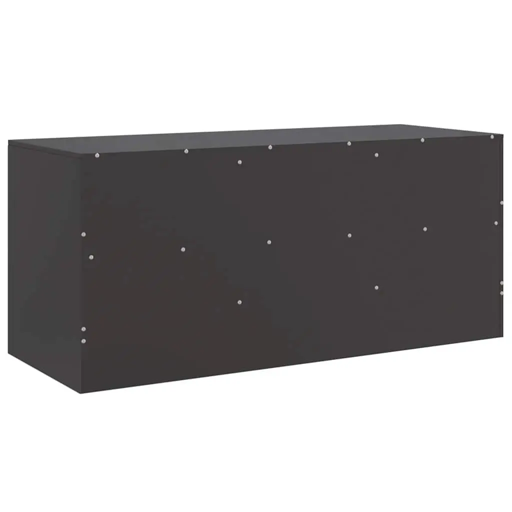 Black TV Cabinet Storage Unit 99x39x44 cm
