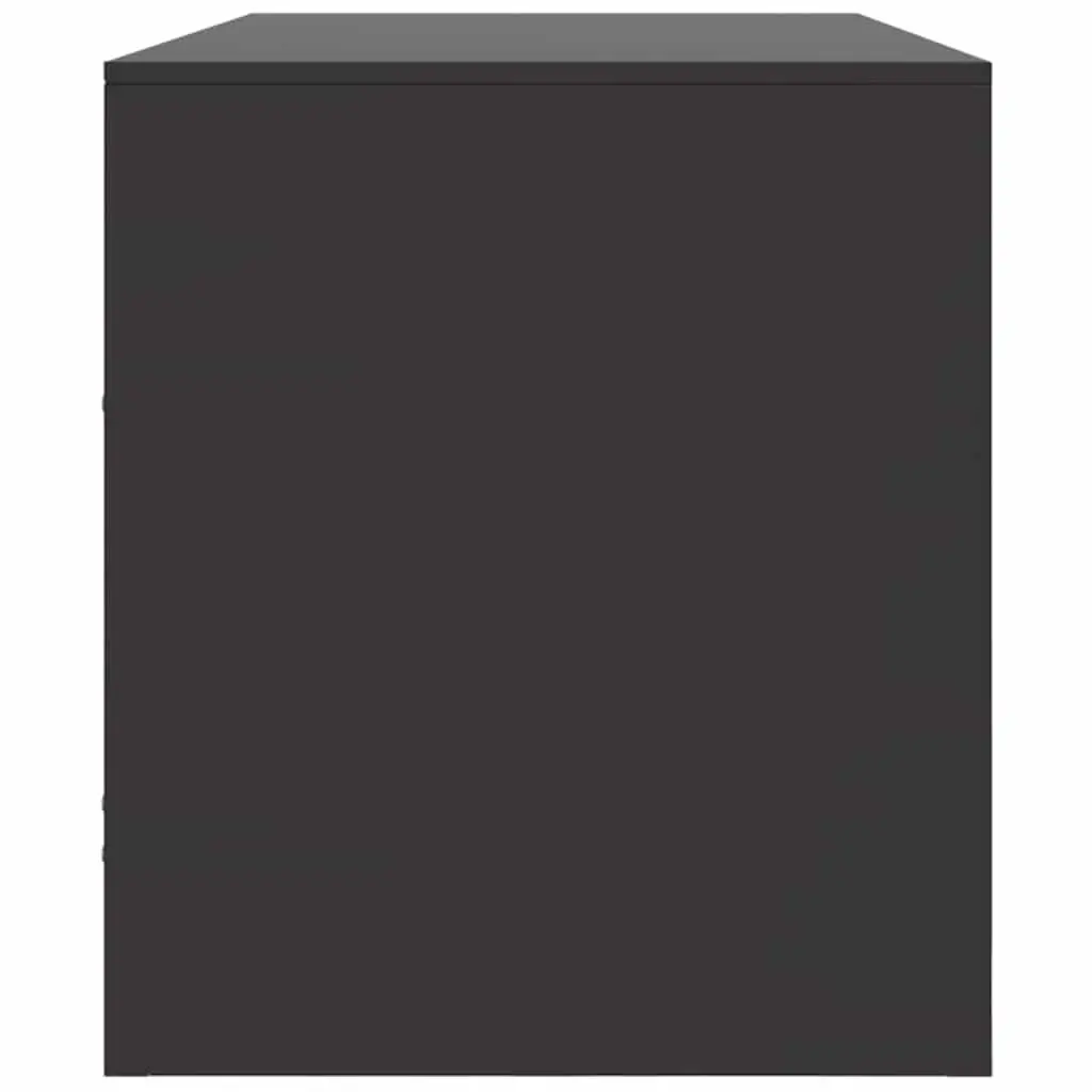 Black TV Cabinet Storage Unit 99x39x44 cm