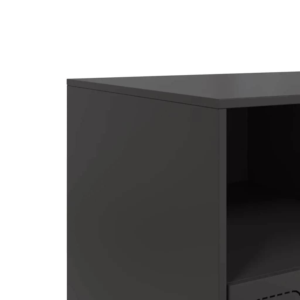 Black TV Cabinet Storage Unit 99x39x44 cm