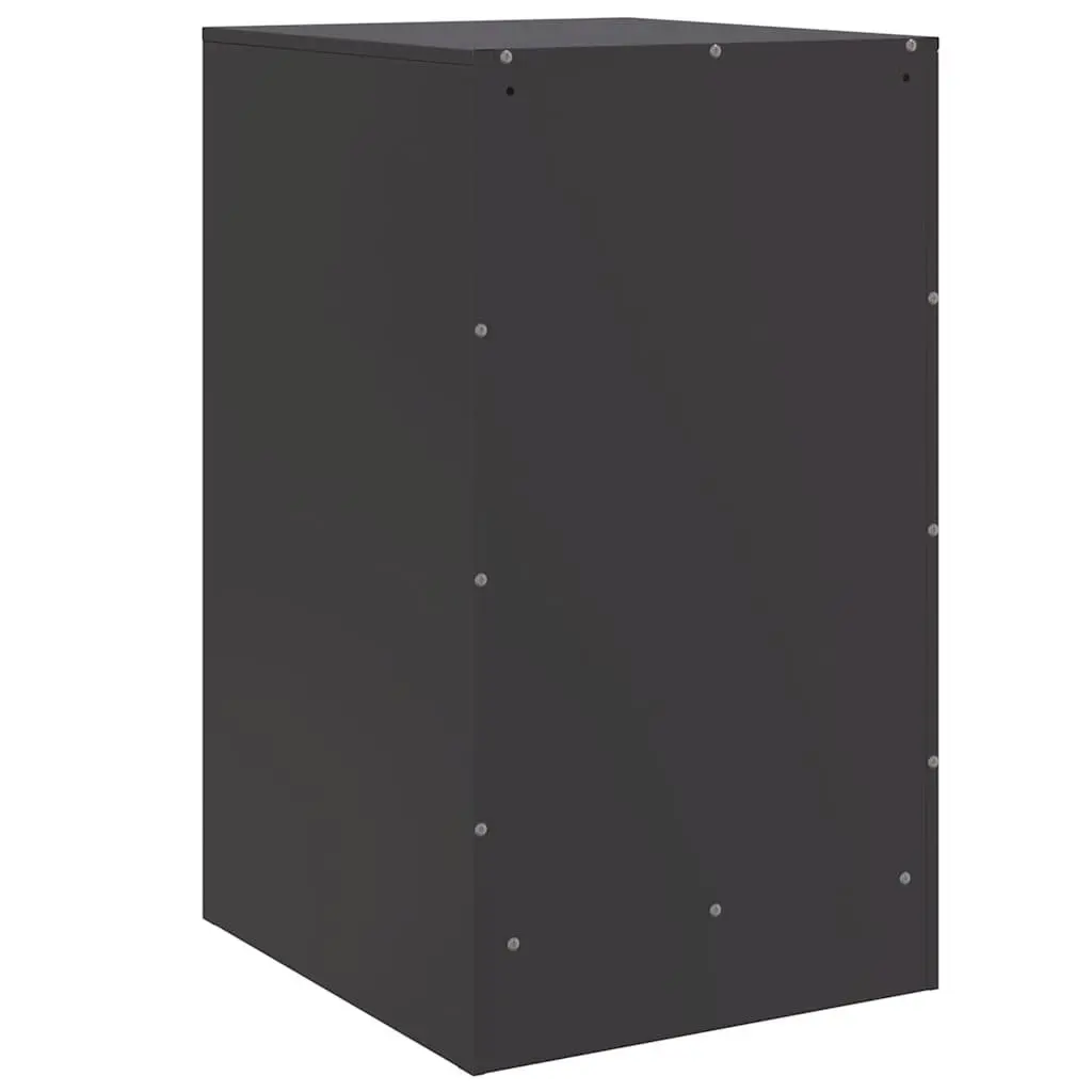 Bedside Cabinets Steel 34.5x39x62cm Black 2 Pieces