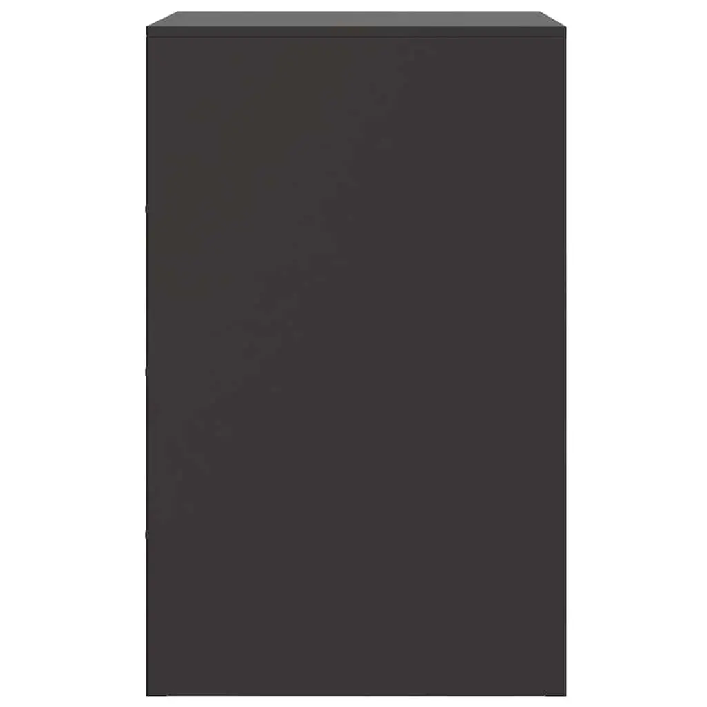 Bedside Cabinets Steel 34.5x39x62cm Black 2 Pieces