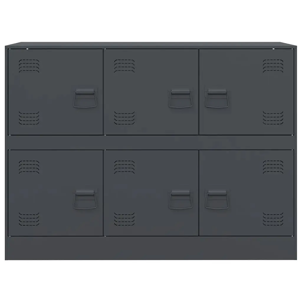 Sideboard Cold-rolled Steel 99x39x73cm Anthracite Storage Cabinet