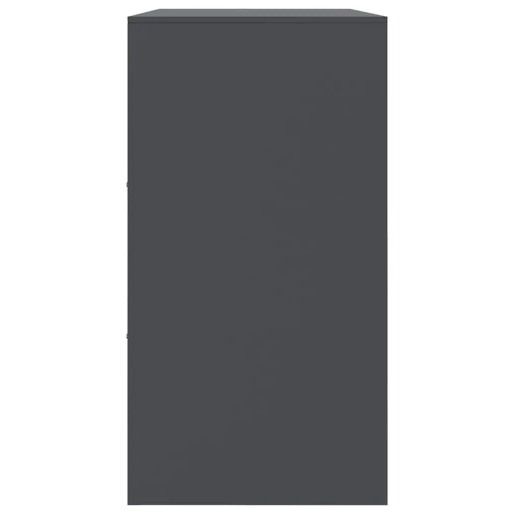 Sideboard Cold-rolled Steel 99x39x73cm Anthracite Storage Cabinet