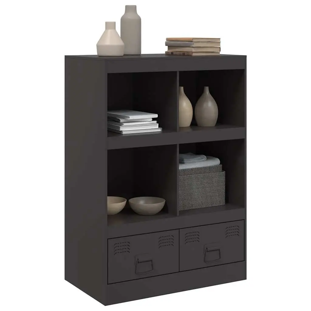 Sideboard Steel Frame 67x39x95 cm Black