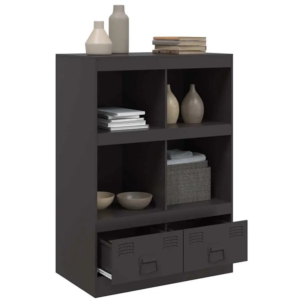 Sideboard Steel Frame 67x39x95 cm Black