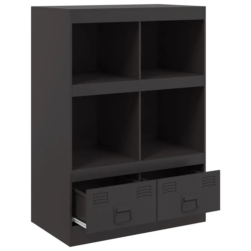 Sideboard Steel Frame 67x39x95 cm Black
