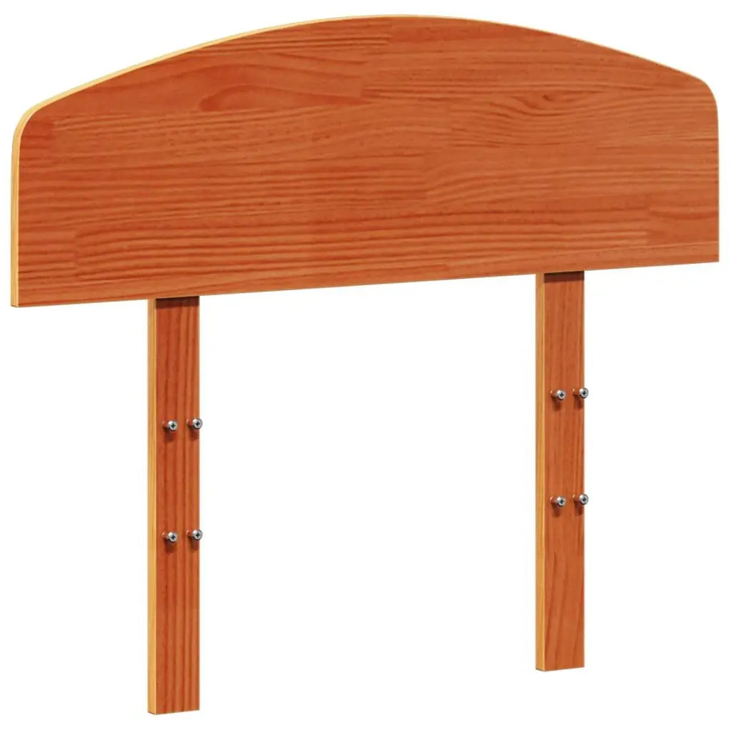 Solid Wood Pine Headboard 100 cm Brown Wax Bedroom Furniture