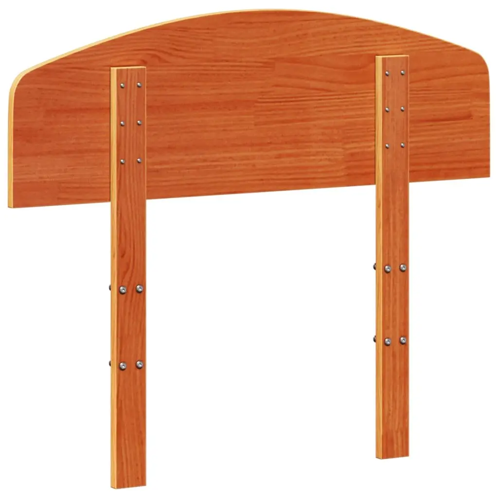 Solid Wood Pine Headboard 100 cm Brown Wax Bedroom Furniture