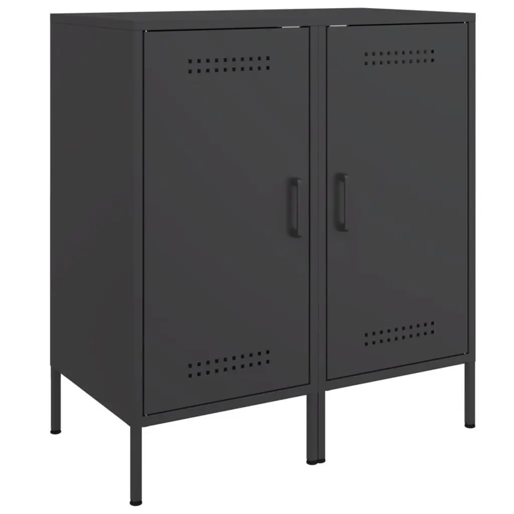 Black Industrial Sideboards Storage Cabinet 2 pc Buffet Living Room Bedroom