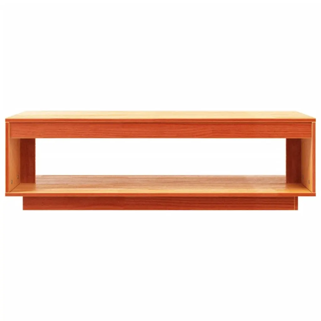 Solid Pine Wood Coffee Table with Storage