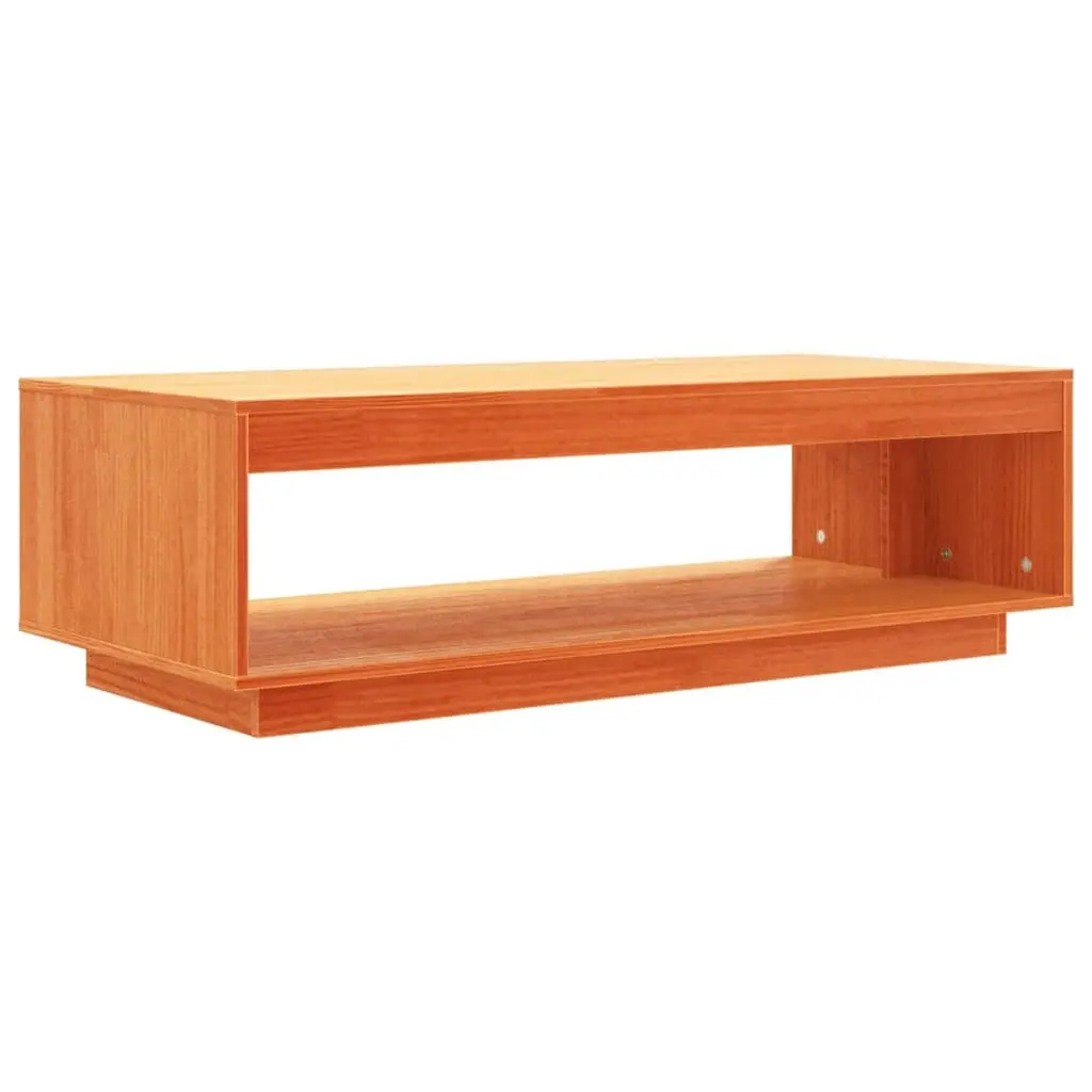 Solid Pine Wood Coffee Table with Storage