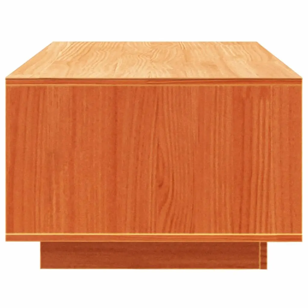 Solid Pine Wood Coffee Table with Storage