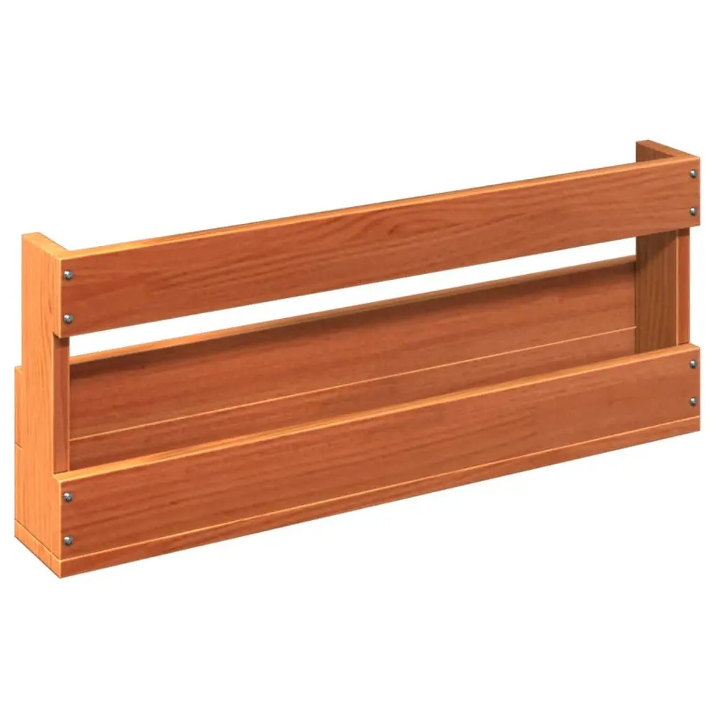 Wall-Mounted Shoe Rack Solid Pine Wood 59 x 8.5 x 23.5 cm Brown 2 Pieces