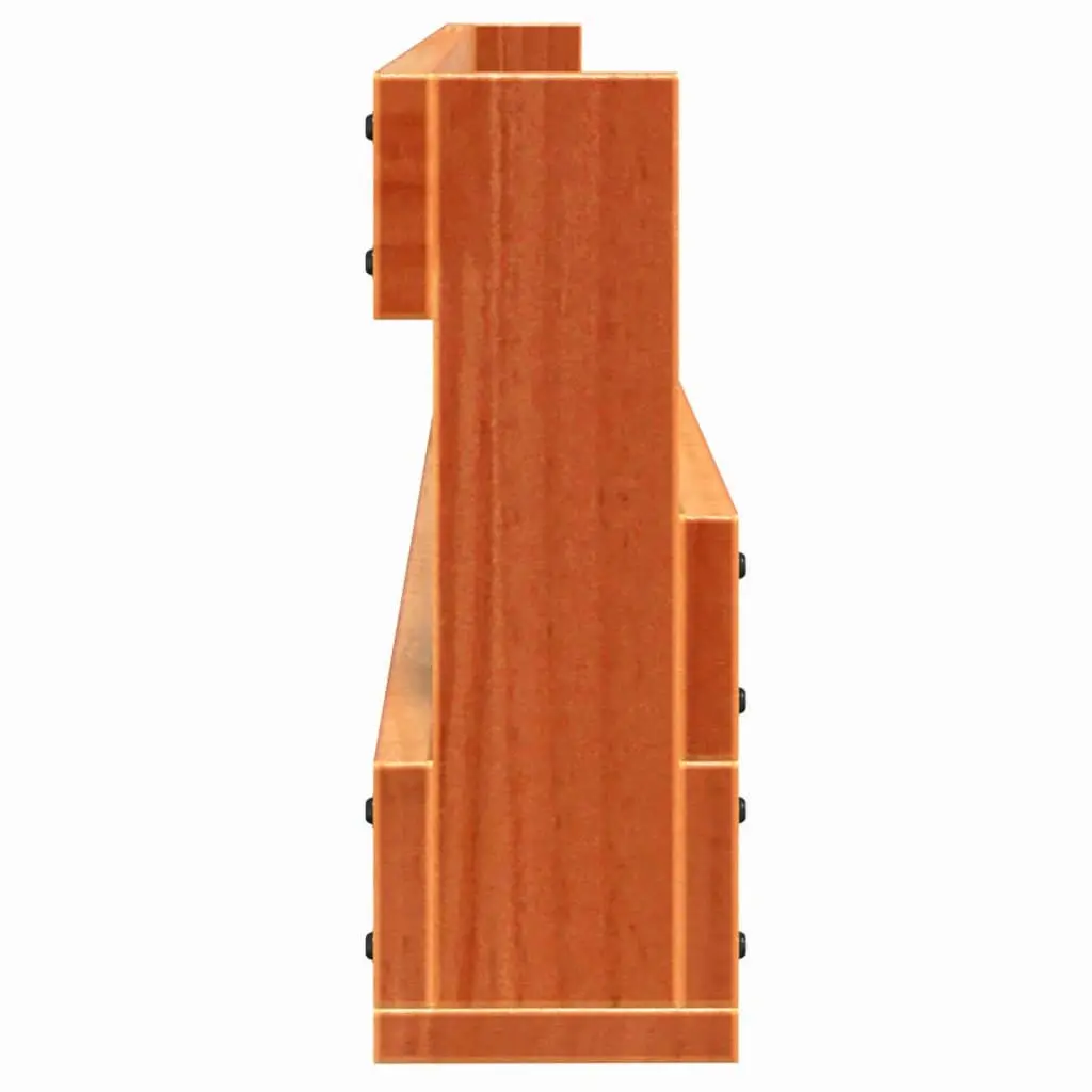 Wall-Mounted Shoe Rack Solid Pine Wood 59 x 8.5 x 23.5 cm Brown 2 Pieces