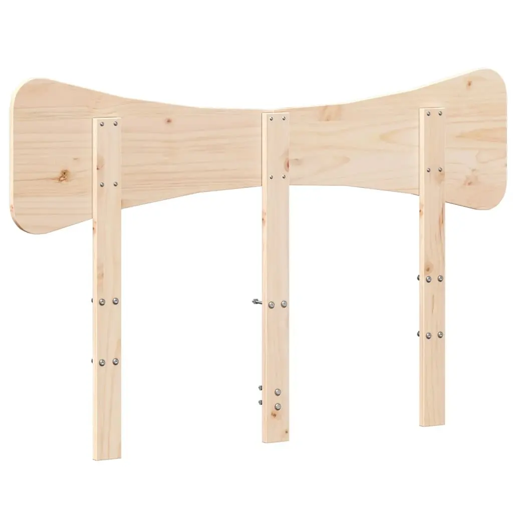 Solid Pine Wood Headboard 135 cm for Bed Frames