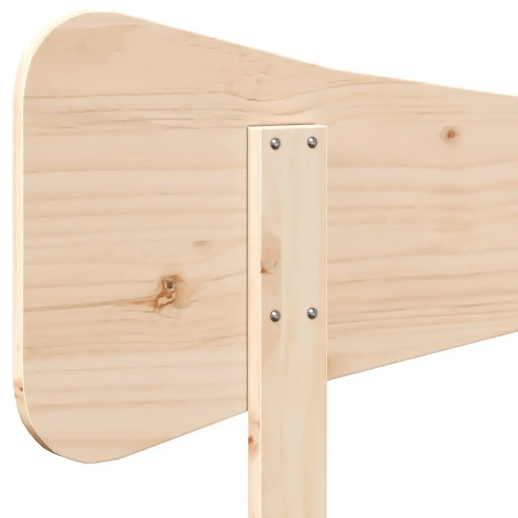 Solid Pine Wood Headboard 135 cm for Bed Frames