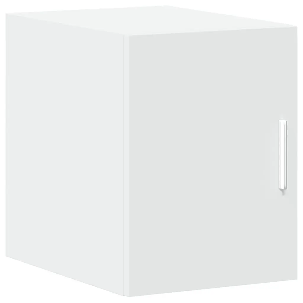 White Floating Wall Cabinet with Ample Storage