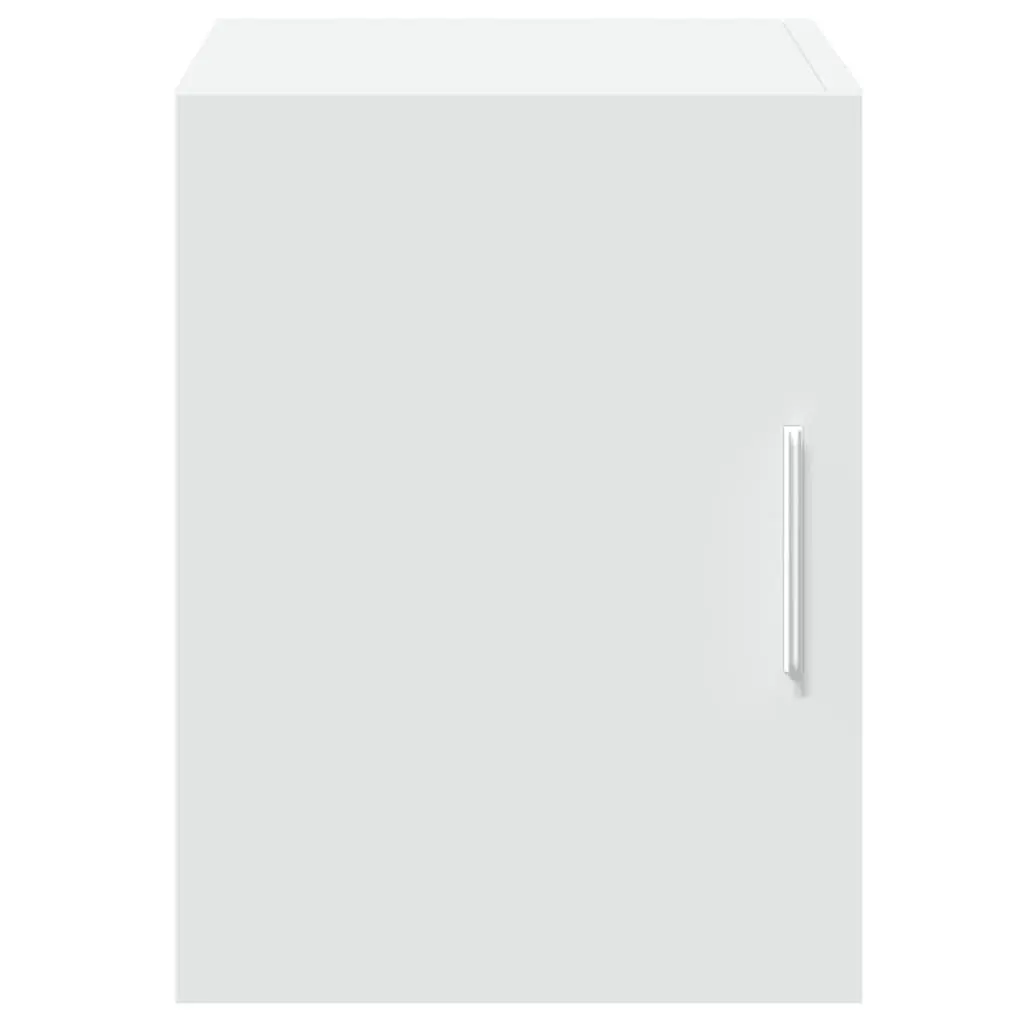White Floating Wall Cabinet with Ample Storage