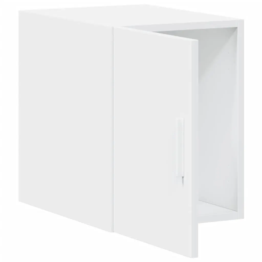White Floating Wall Cabinet with Ample Storage