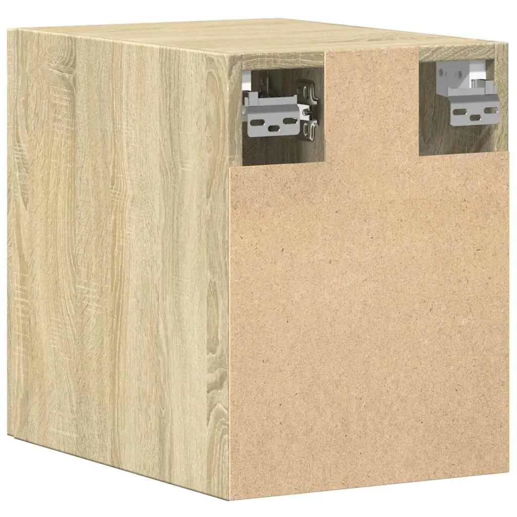 Wall Cabinet in Brown Engineered Wood